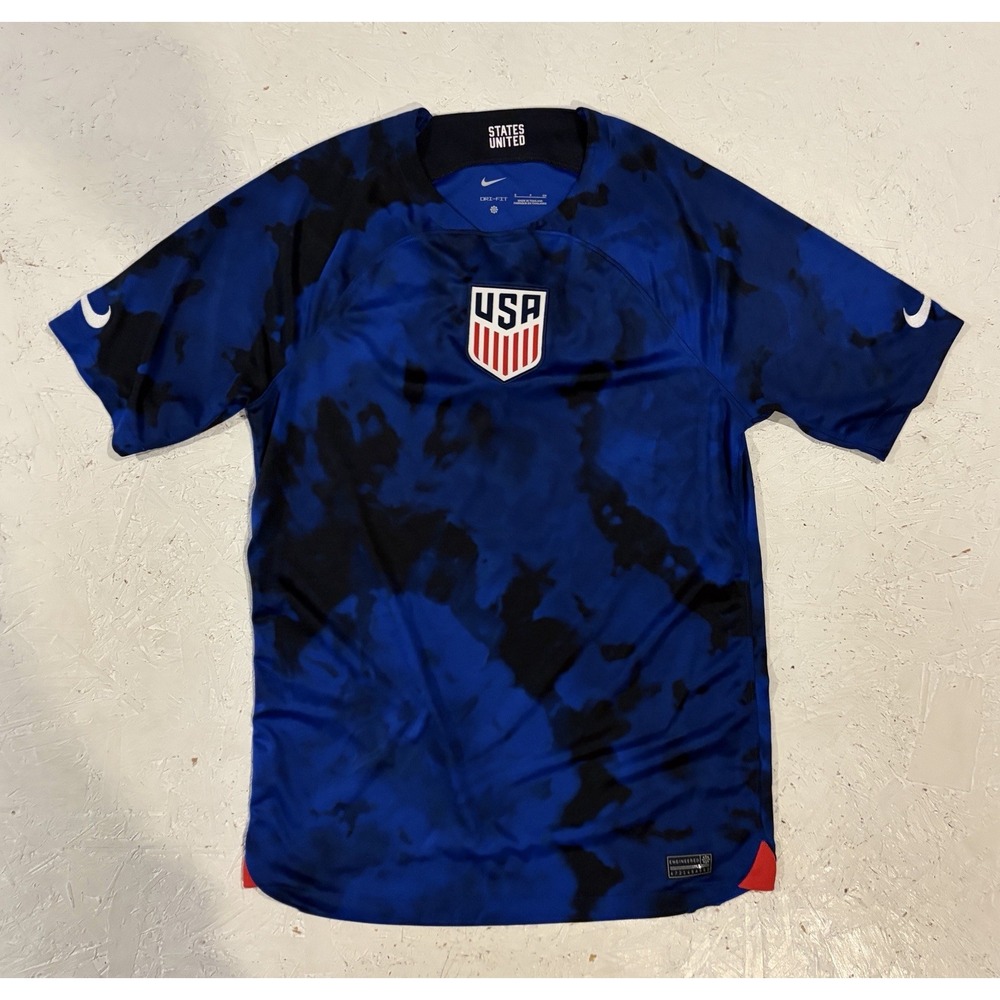Nike 2022/23 USA USMNT Soccer Jersey Mens S World Cup Blue DN0705-454 Football